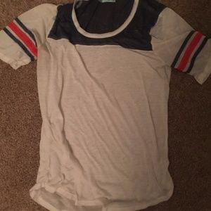 Maurices Red, White, and Blue Shirt